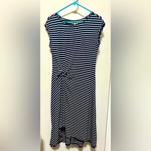 Max studio striped sleeveless dress